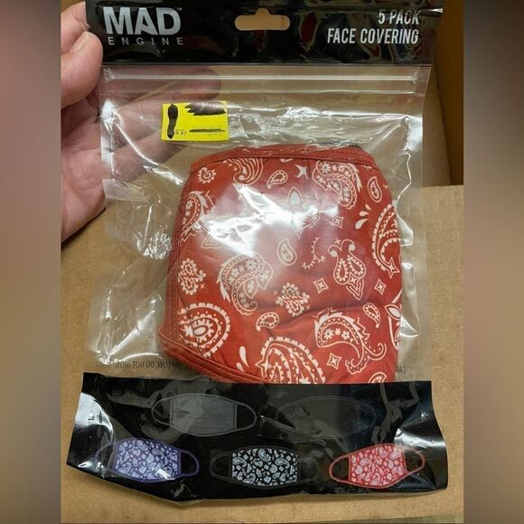 Mad Engine 5pk face masks - Picture 1 of 3